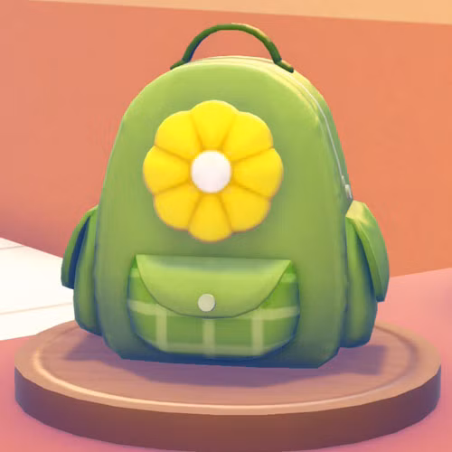 Uma imagem Pokémon Pokopia do item mochila de flores do evento Hoppip