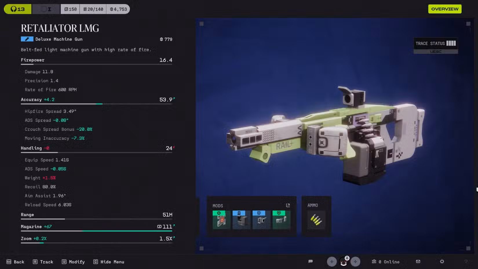 O Retaliator LMG na Maratona.