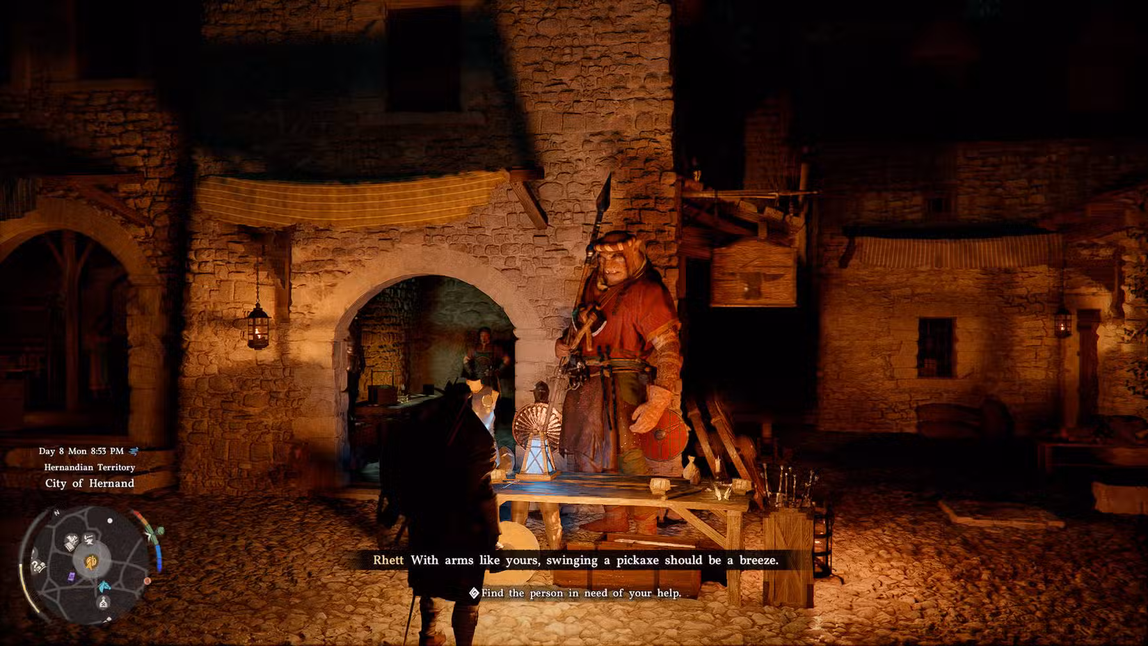 Uma captura de tela do Crimson Desert mostrando Rhett