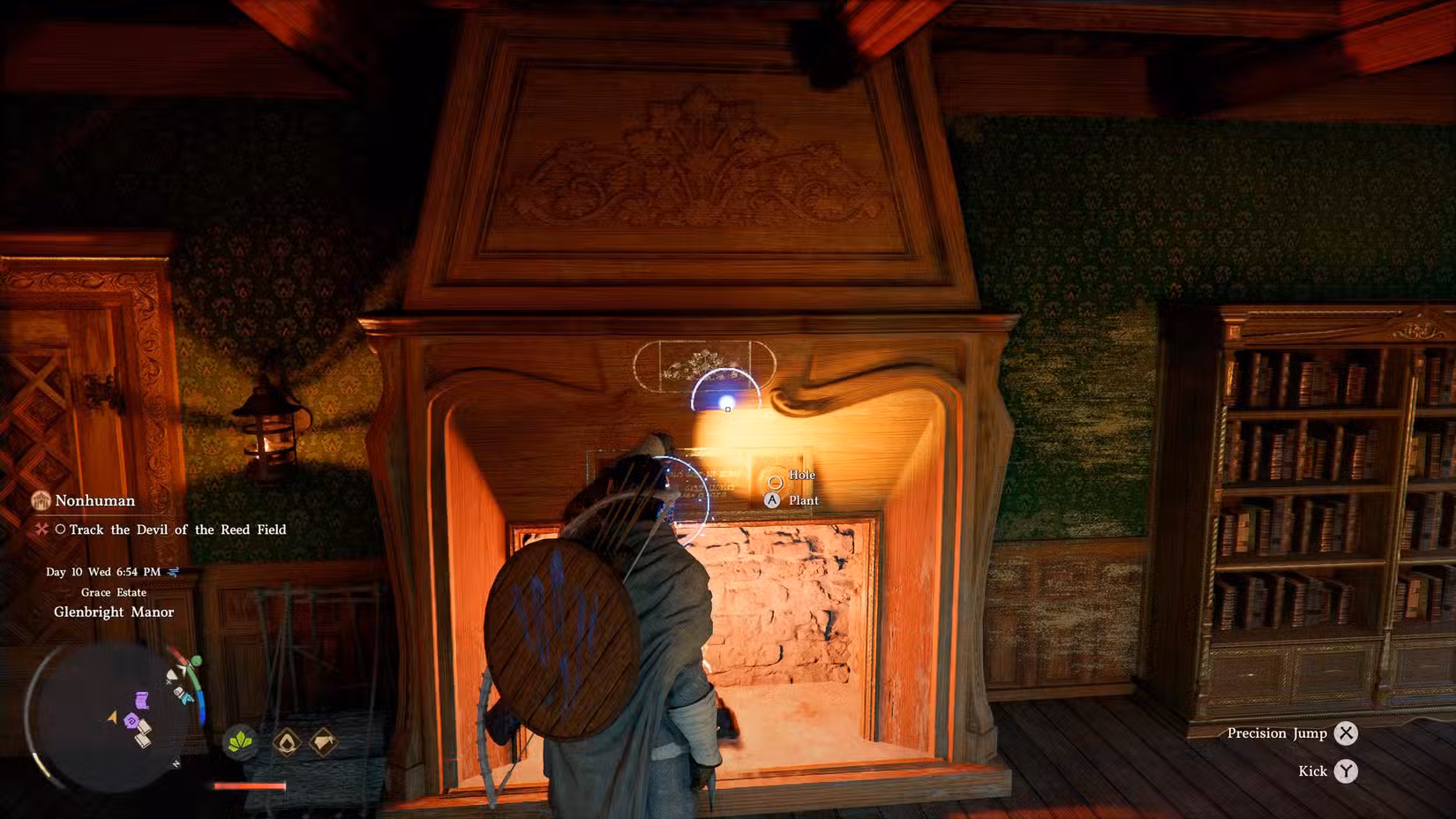 Kliff abrindo o porão da Glenbright Manor em Crimson Desert