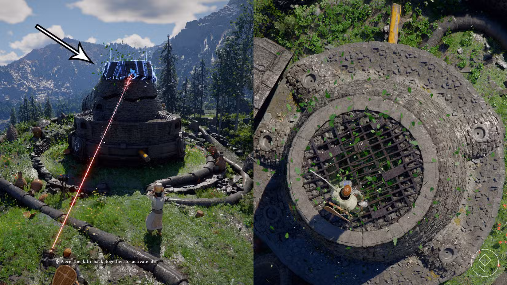 Kliff conserta o forno quebrado do Deserto Carmesim.