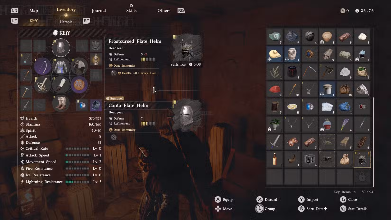 O elmo da Placa Frostamaldiçoada no Deserto Carmesim