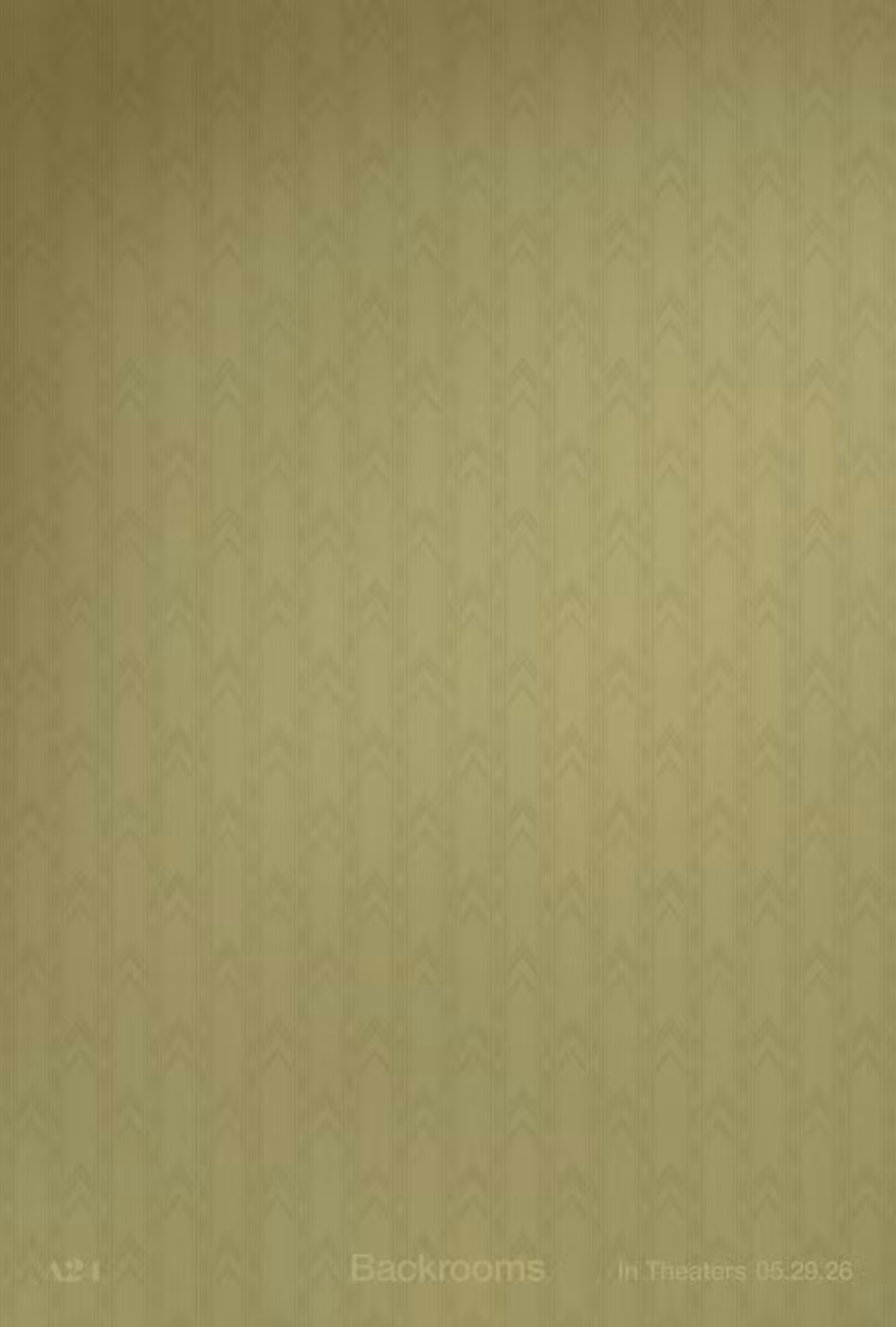 Uma parede verde amarelada no pôster de Backrooms