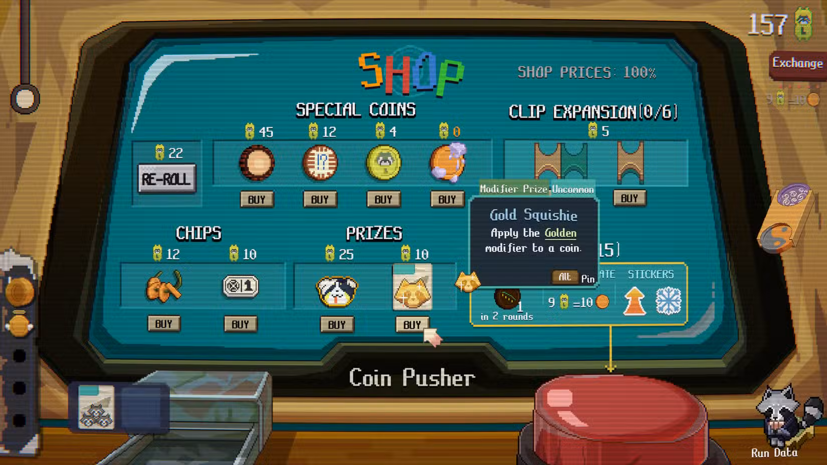 Uma loja aparece em Raccoin.