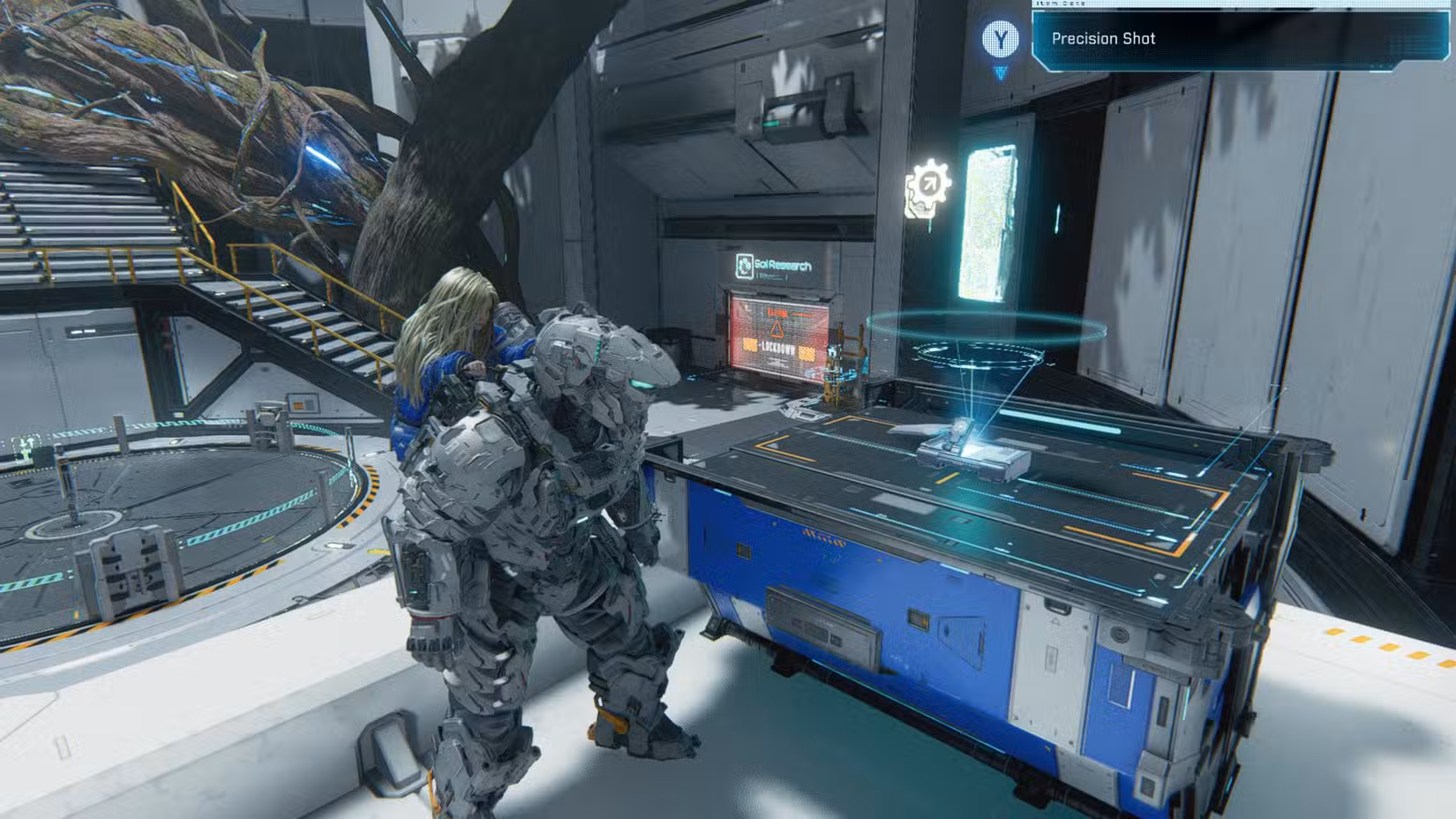 A localização do mod Precision Shot em Pragmata