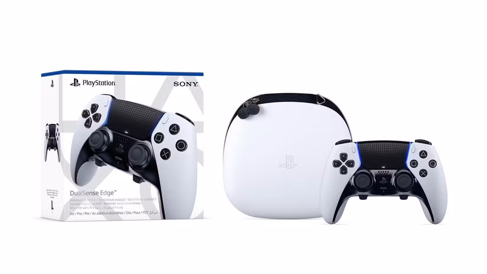 Dualsense Edge, maleta de transporte e embalagem