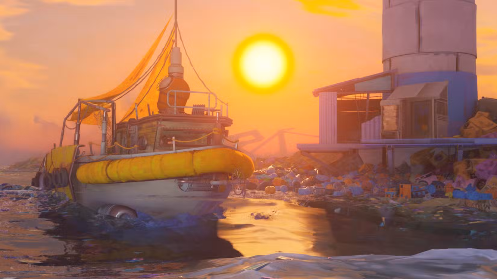 O barco do jogador em Tides of Tomorrow.