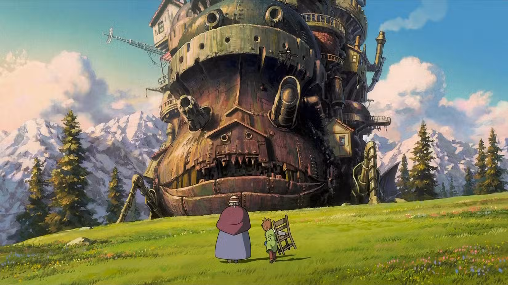 O castelo em Howl's Moving Castle