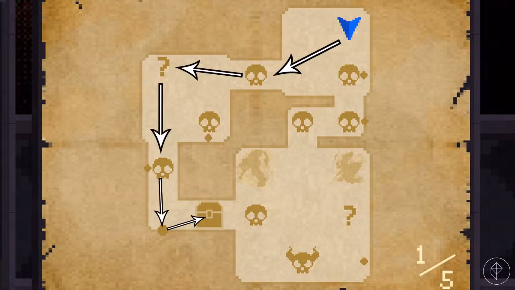 Uma rota de masmorra recomendada em Vampire Crawlers.