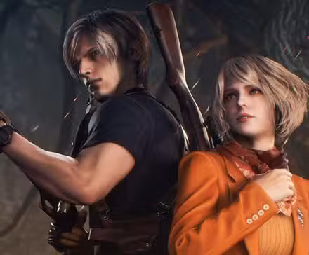 Leon Kennedy ao lado de Ashley Graham no remake de Resident Evil 4