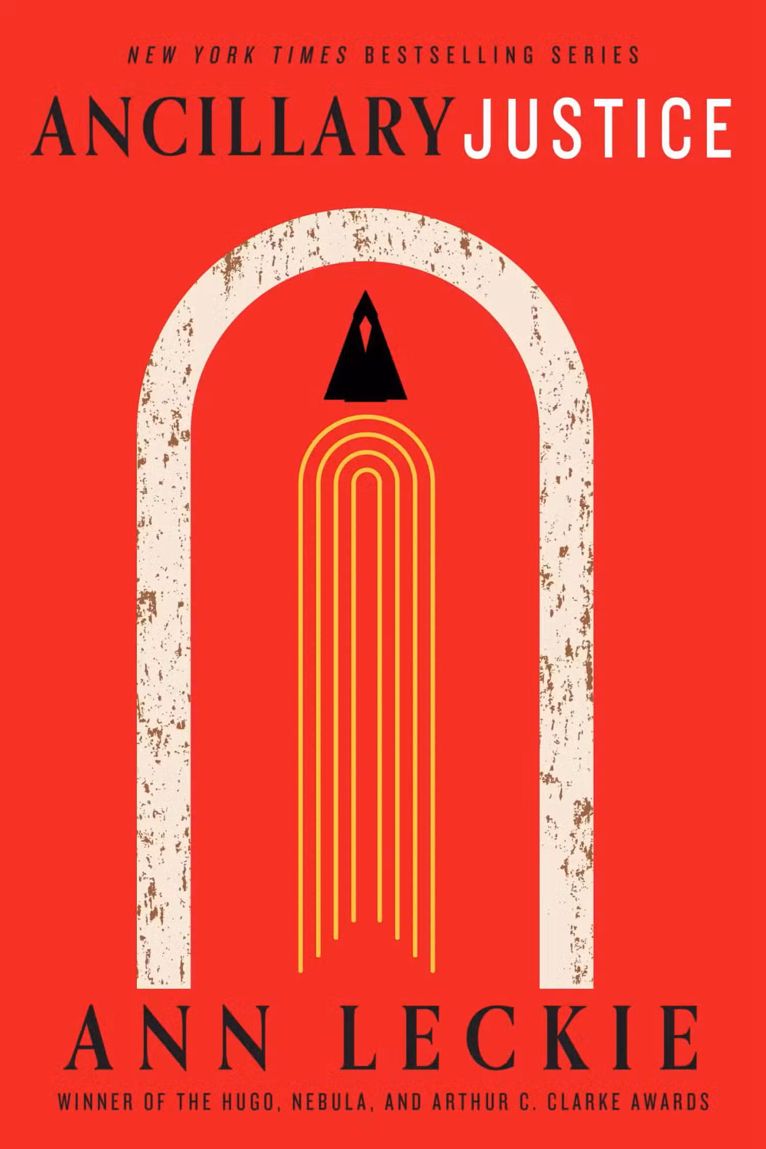 Uma capa de livro estilizada que retrata uma nave espacial em vôo 