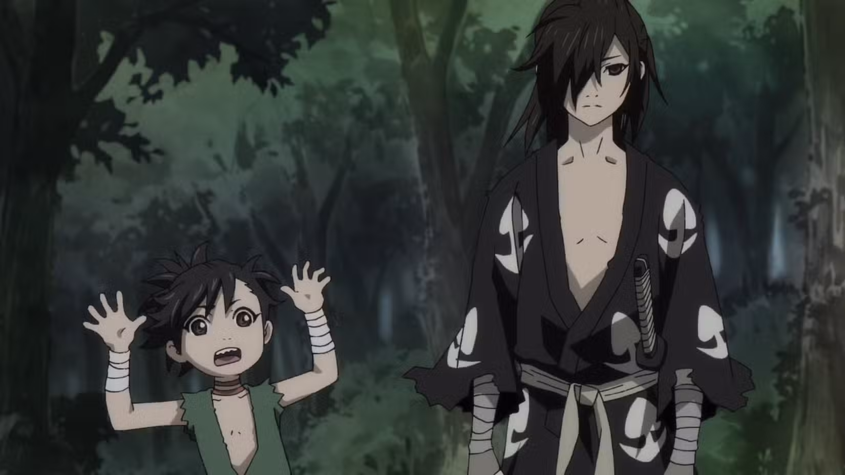 Dororo e Hyakkimaru da série de anime MAPPA 2019, Dororo
