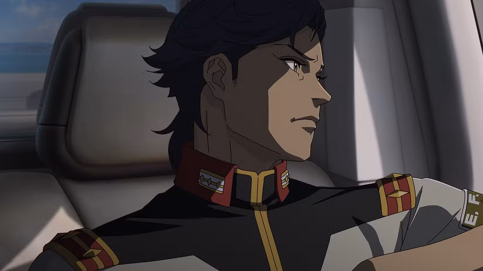 Kenneth Sleg em MOBILE SUIT GUNDAM HATHAWAY A Feitiçaria da Ninfa Circe