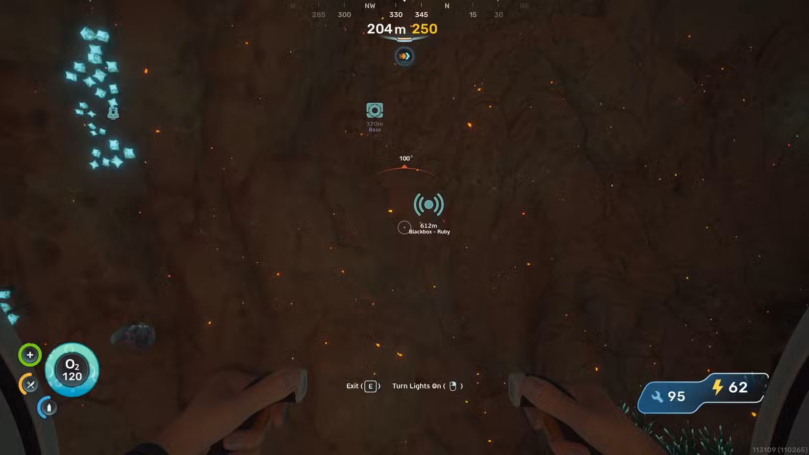 Um local de cultivo de lítio em Subnautica 2