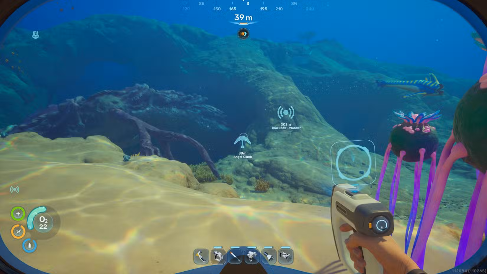 Locais de cistos Necrolei em Subnautica 2