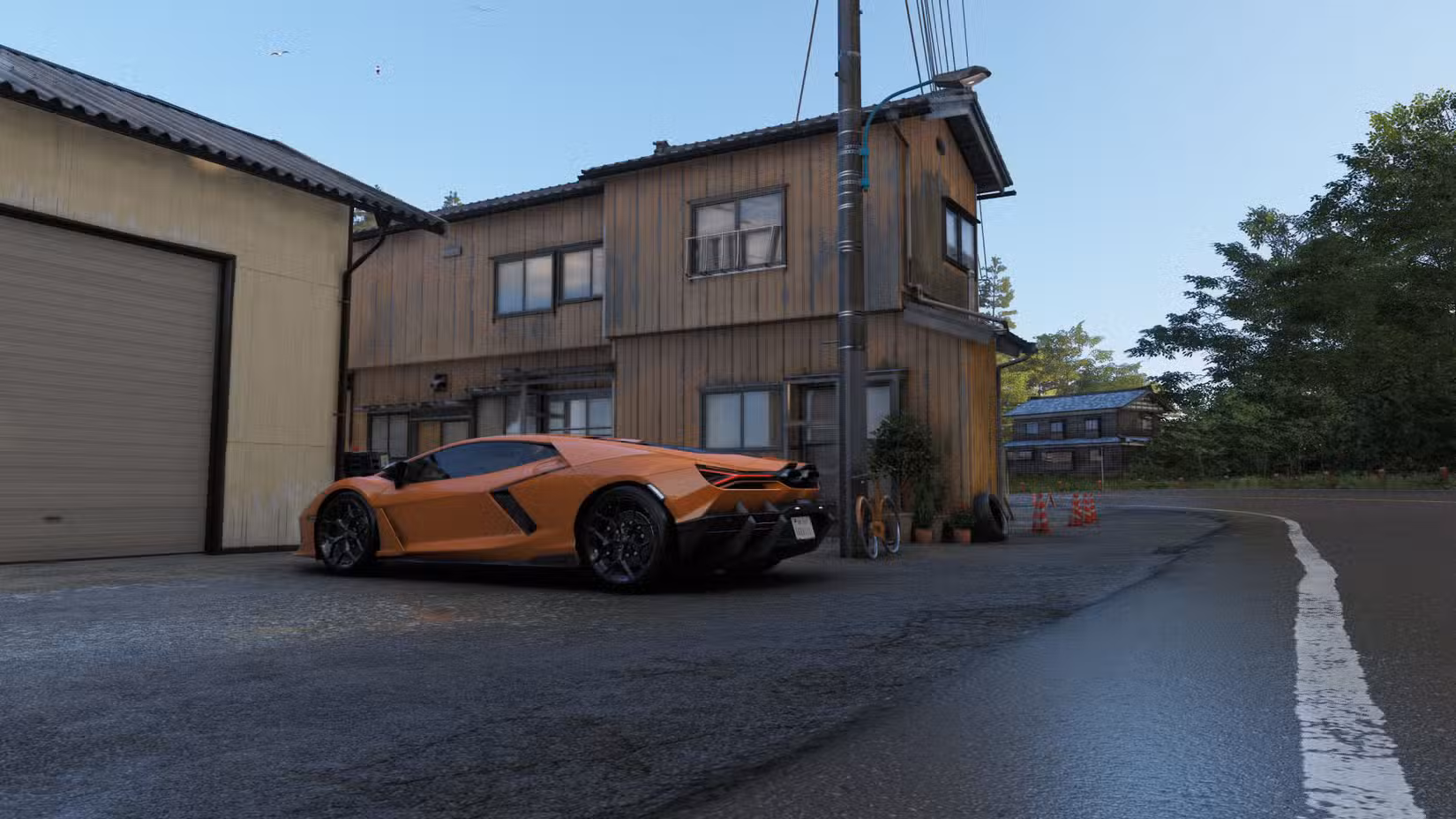 Uma captura de tela do Forza Horizon 6 mostrando a casa dos Minka