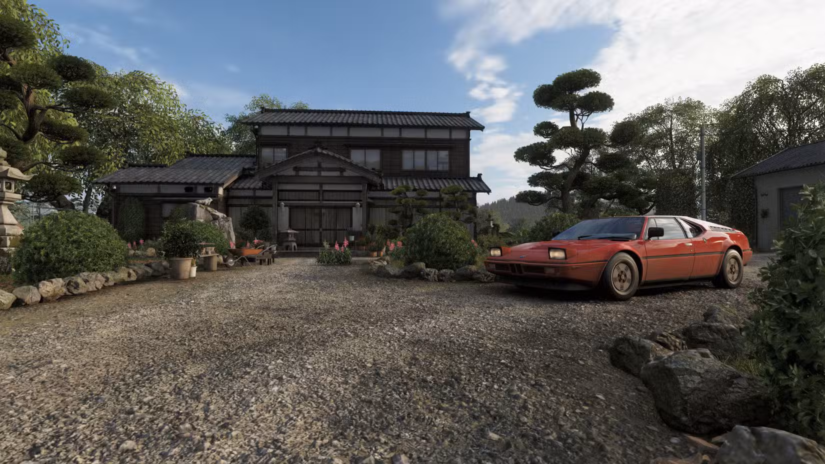 Uma captura de tela do Forza Horizon 6 mostrando a Casa Funji Unkai