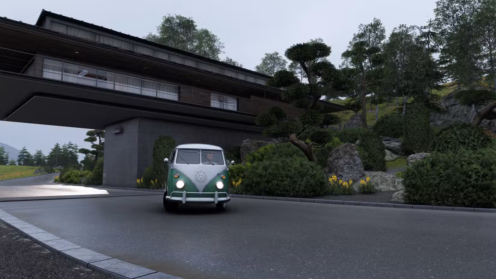 Uma captura de tela do Forza Horizon 6 mostrando a Vision House