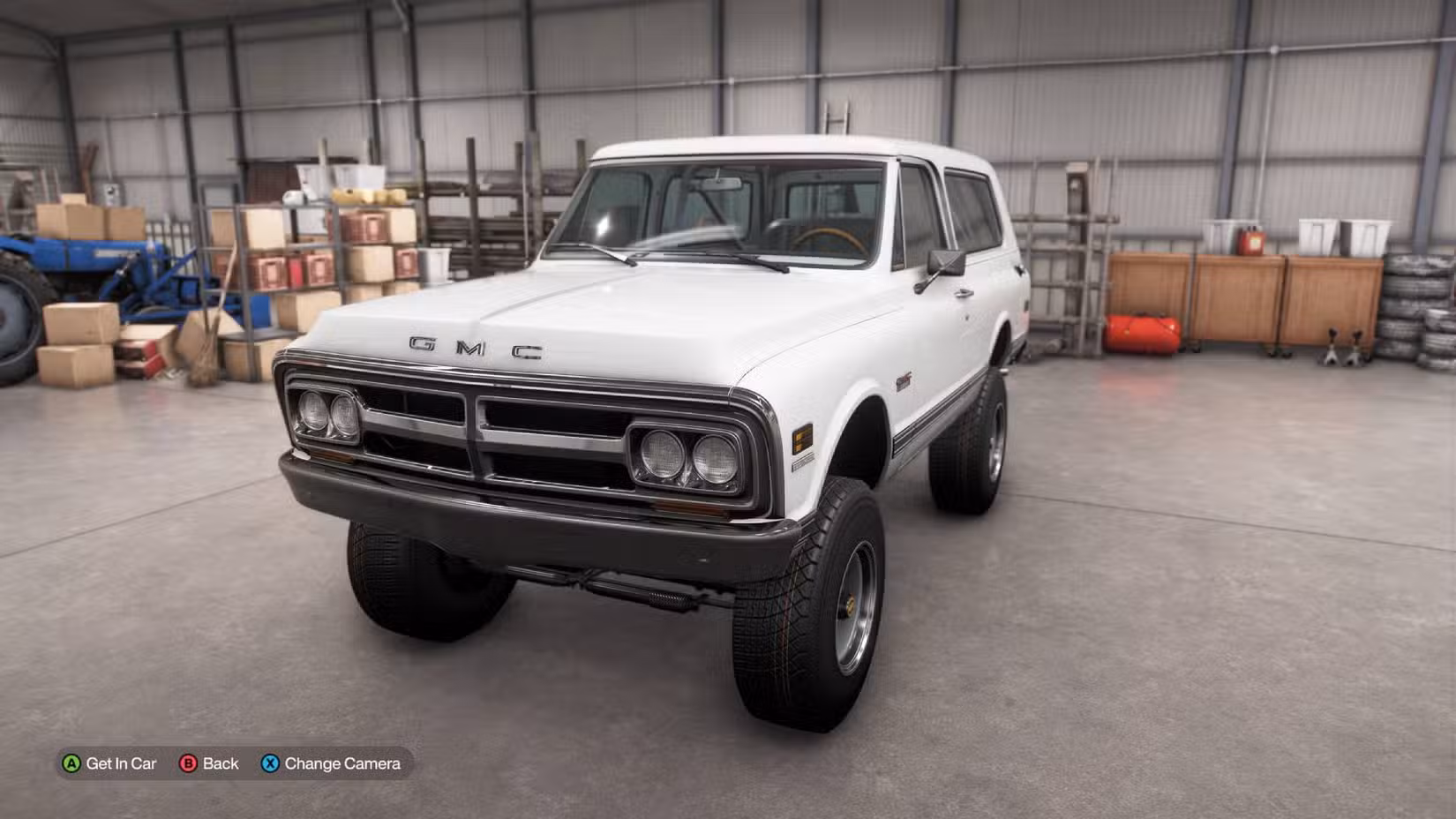 O GMC Jimmy na garagem do Forza Horizon 6.