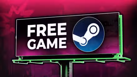 Polygon - Gráfico - Banner de venda de jogos grátis - Steam