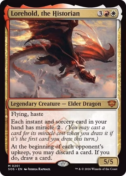 Arte do card de Lorehold, o Historiador