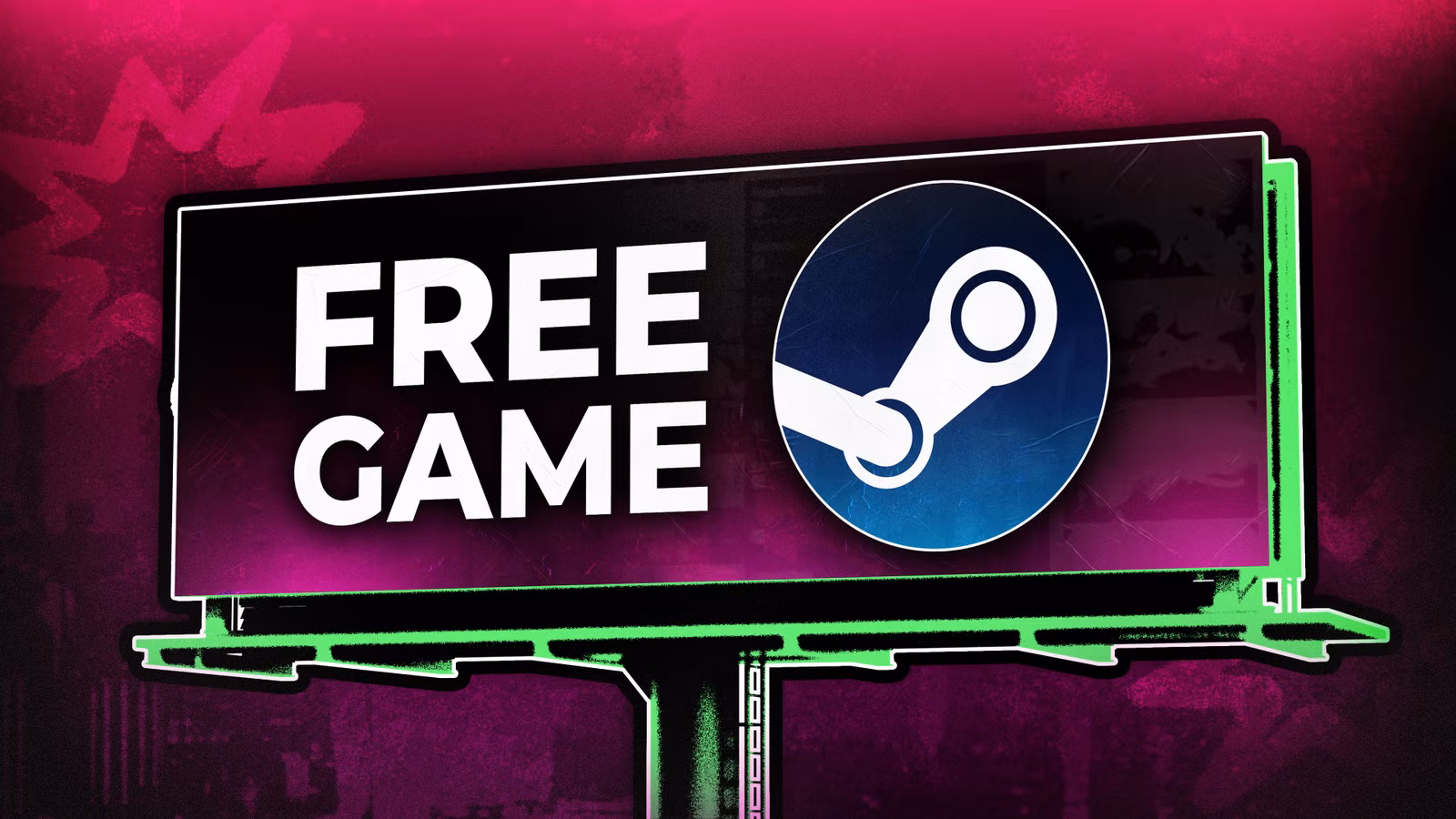 Polygon - Gráfico - Banner de venda de jogos grátis - Steam