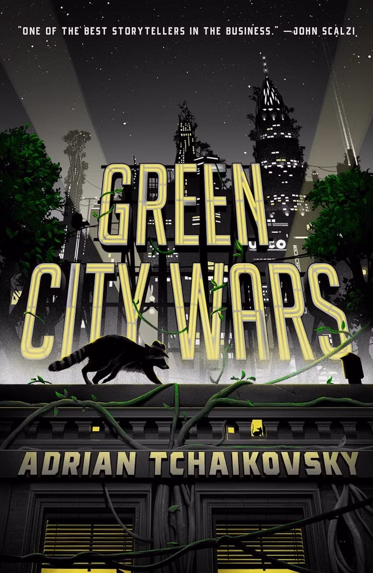 A capa de Green City Wars de Adrian Tchaikovsky 