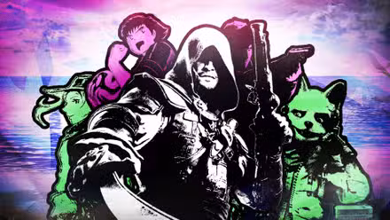 Um gráfico mostrando personagens de videogame como Edward Kenway e Starfox em magenta e verde