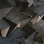 a large group of concrete blocks that look like hexagonal shapes
