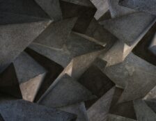 a large group of concrete blocks that look like hexagonal shapes