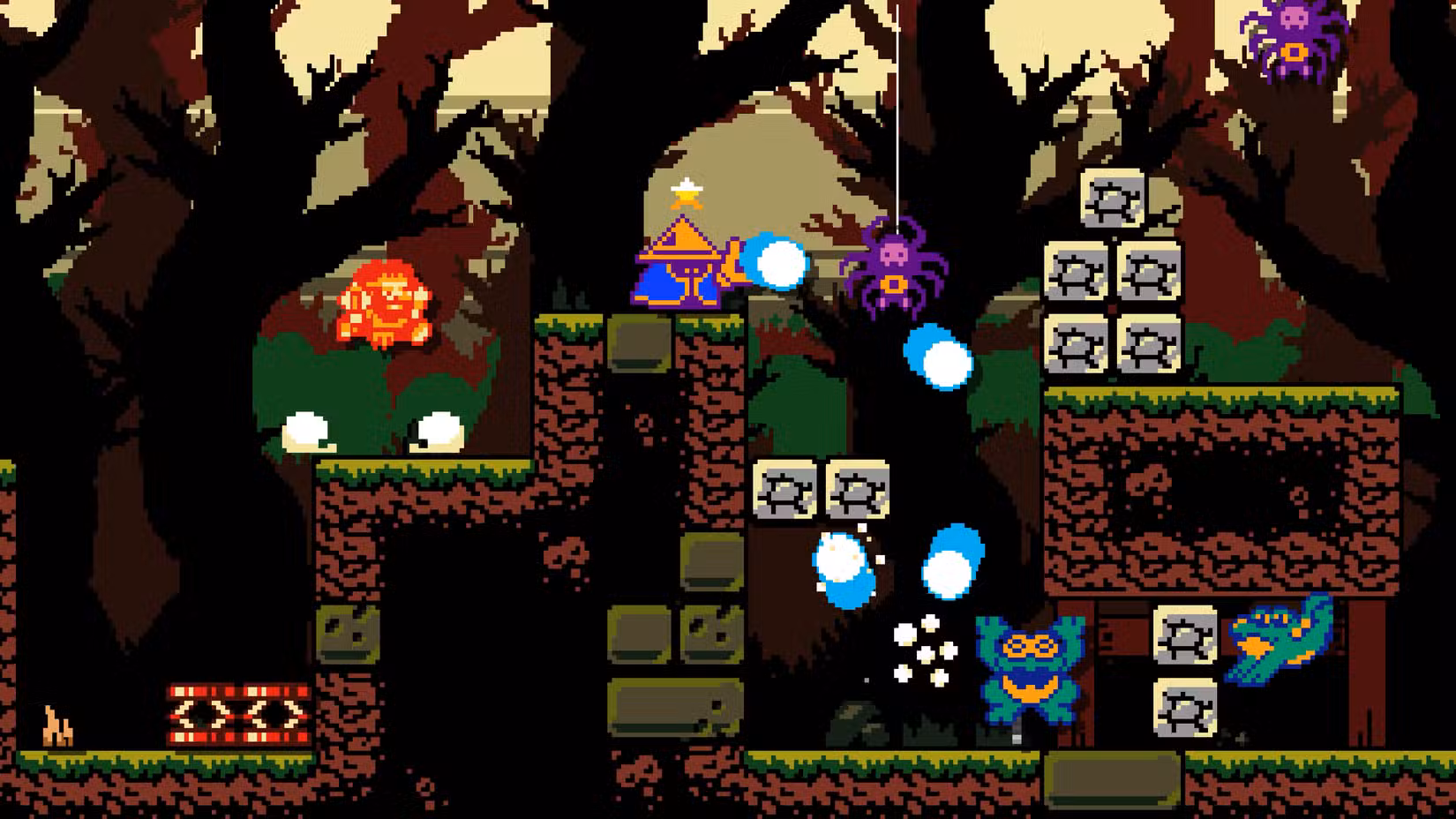 Os jogadores lutam contra monstros em Dark Scrolls.