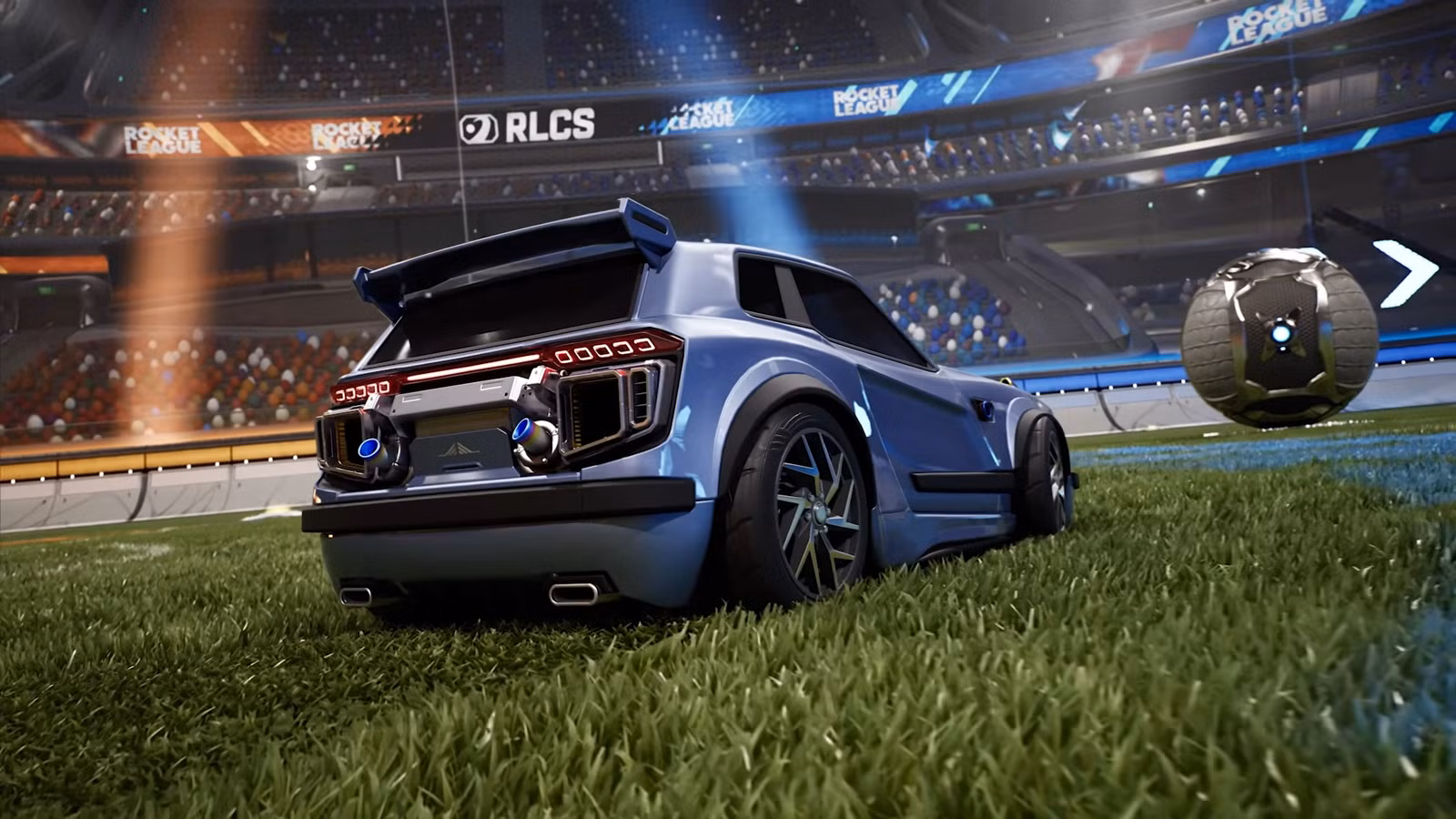 Um carro da Rocket League renderizado no Unreal Engine 6