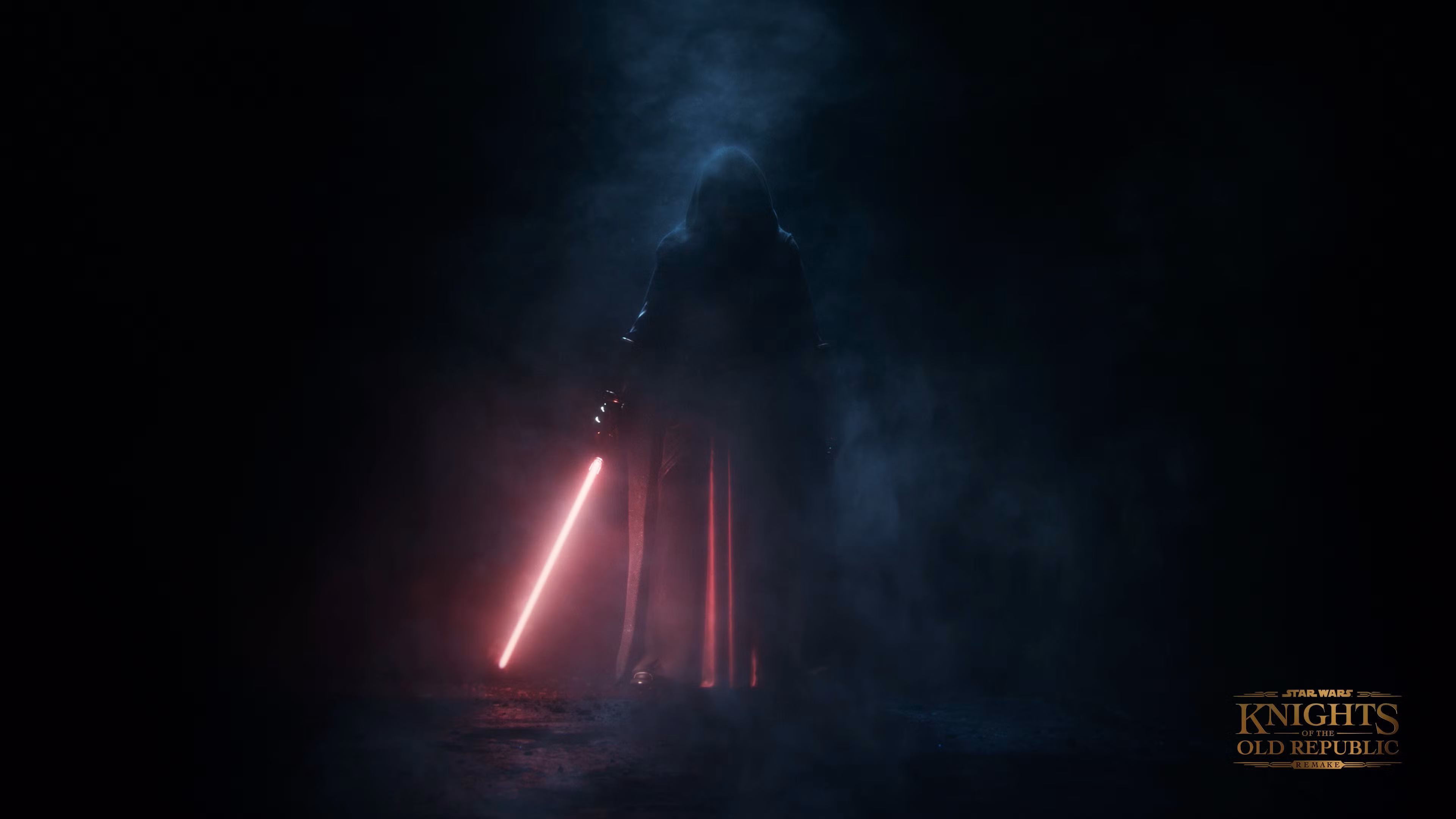 Darth Revan na sombra, arte do remake de Star Wars: Knights of the Old Republic
