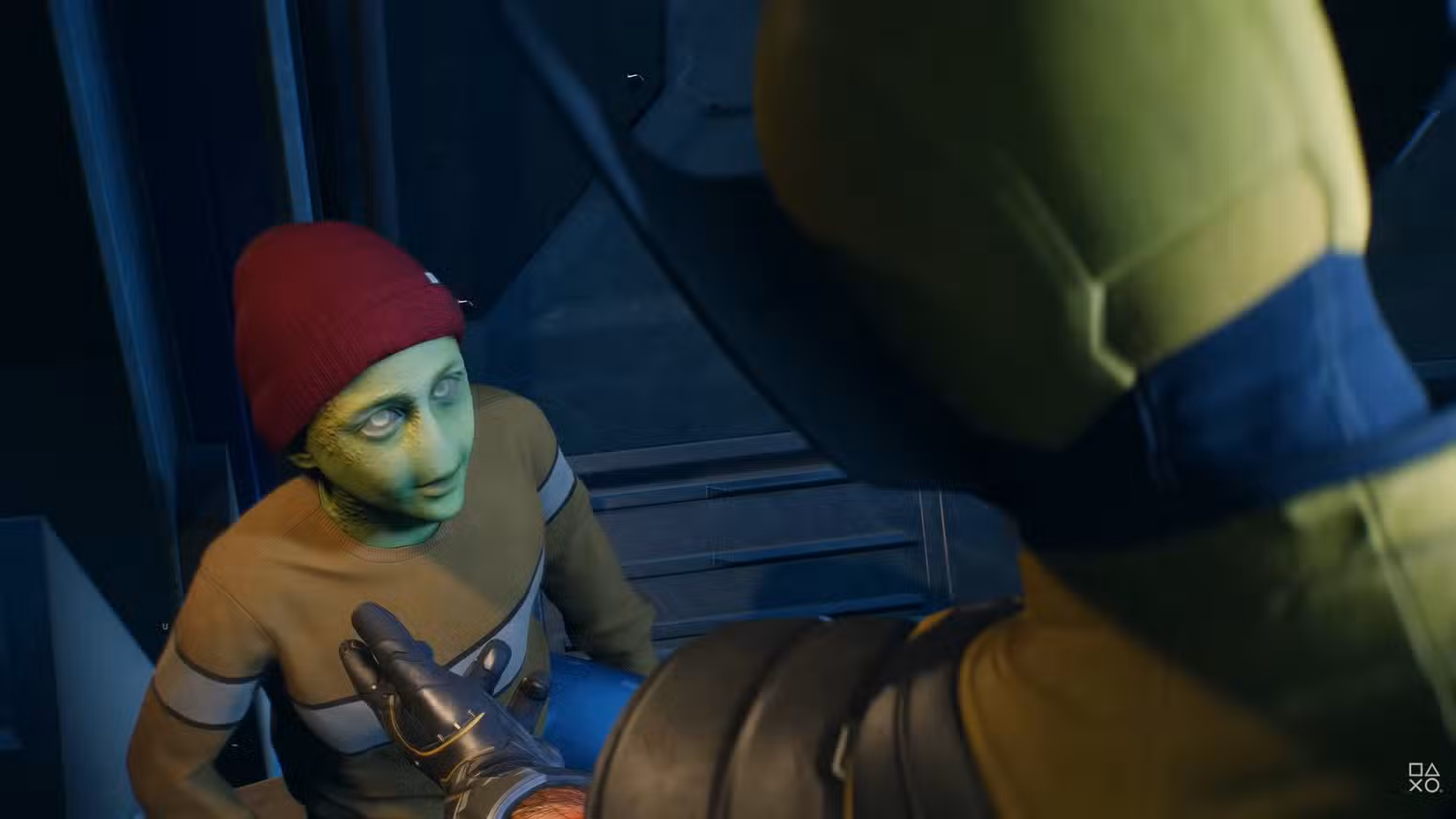 Wolverine Leech da Marvel, um mutante chil de pele verde usando um gorro vermelho