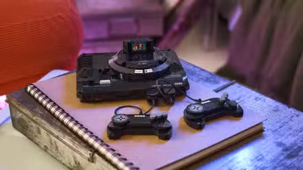 Uma foto do estilo de vida do Lego Sega Genesis (Mega Drive)