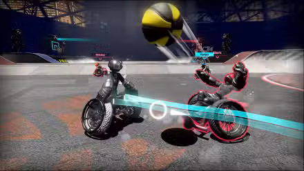 Dois motoristas em cadeira de rodas se enfrentam no Drag X Drive.