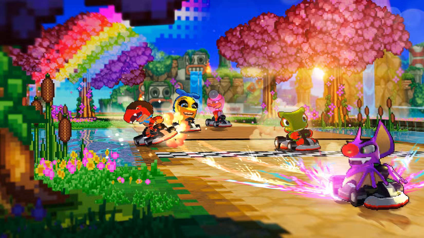 Jogabilidade de Super Yooka-Laylee Kart