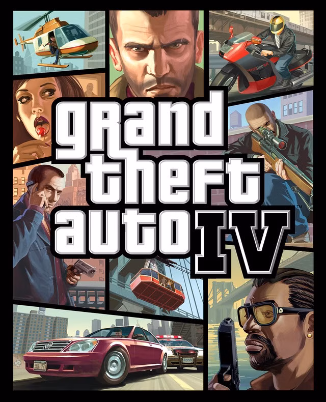 Arte da caixa de Grand Theft Auto 4