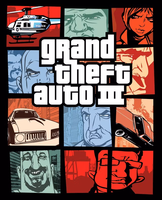 Arte da caixa de Grand Theft Auto 3