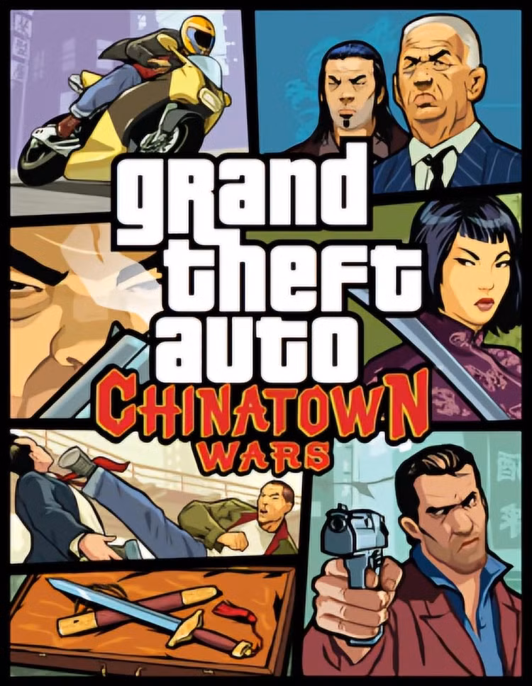 Arte da caixa de Grand Theft Auto: Chinatown Wars