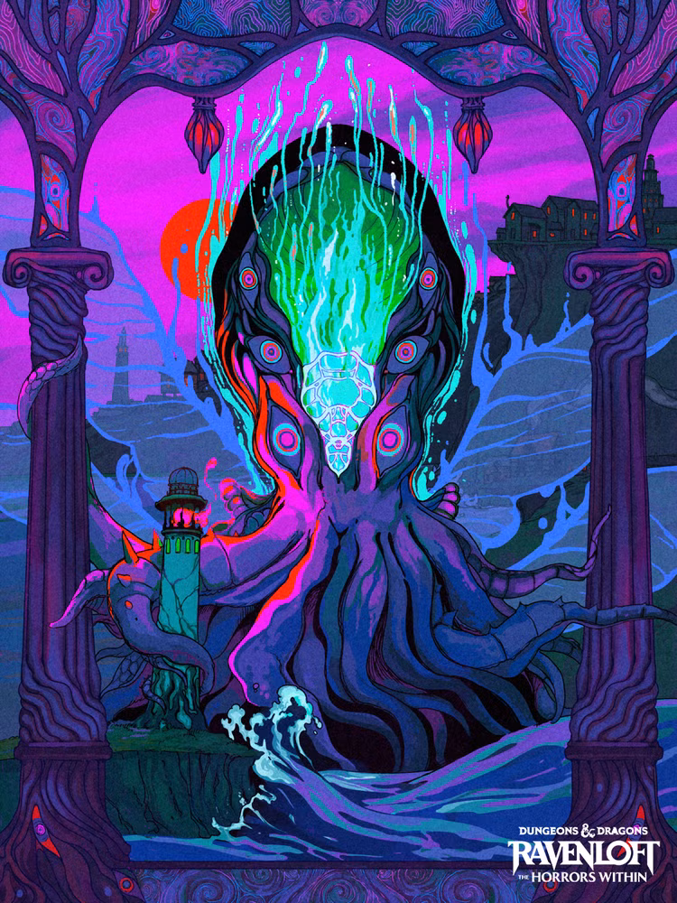 Arte de Dungeons & Dragons Ravenloft: Os Horrores Dentro de Cthulhu