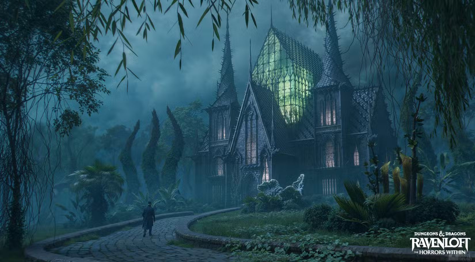 Arte de Dungeons & Dragons Ravenloft do BorcaDomain por Damien Mammoliti