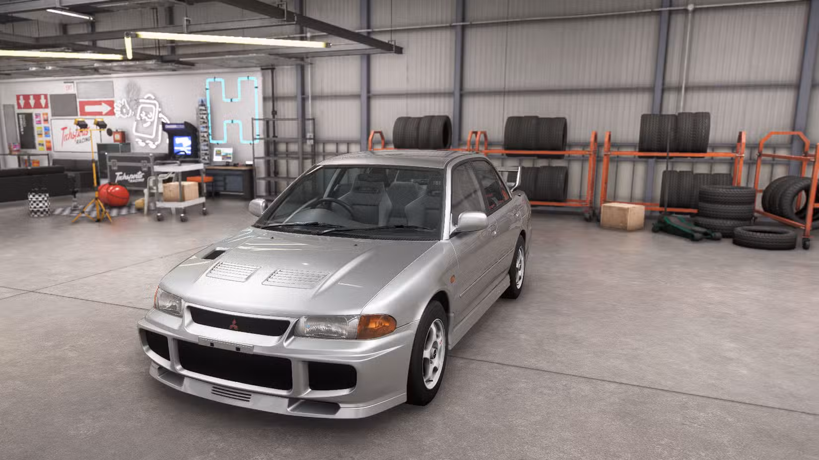 Uma captura de tela do Forza Horizon 6 mostrando o Lancer Evolution III GSR