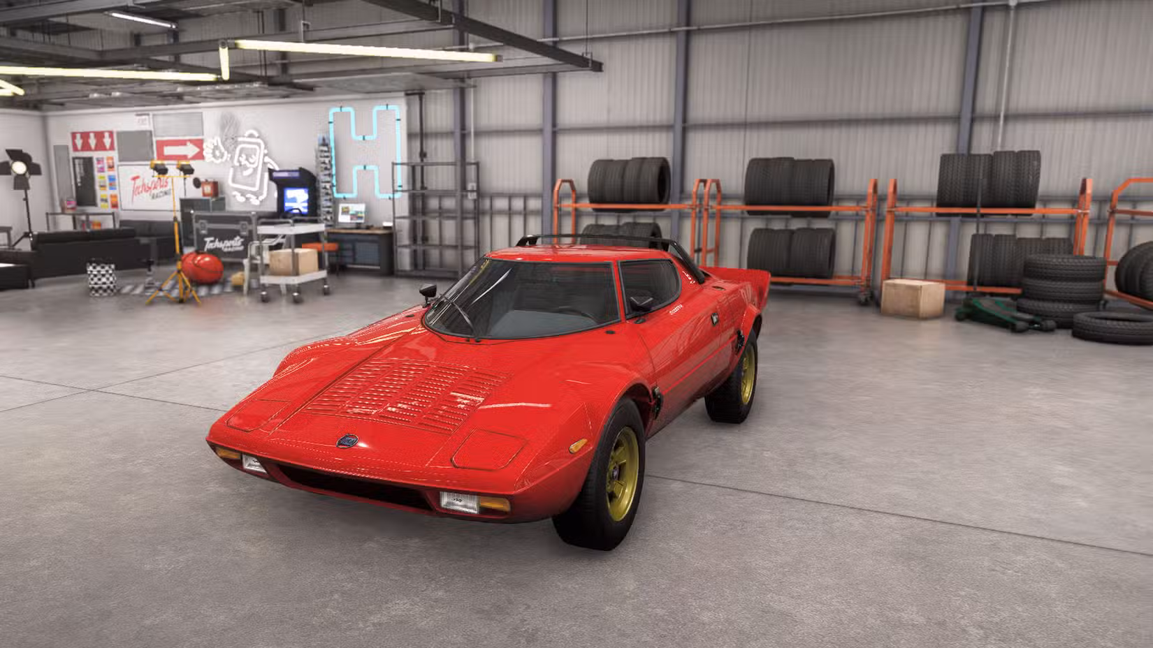 Uma captura de tela do Forza Horizon 6 mostrando o Stratos HF Stradale