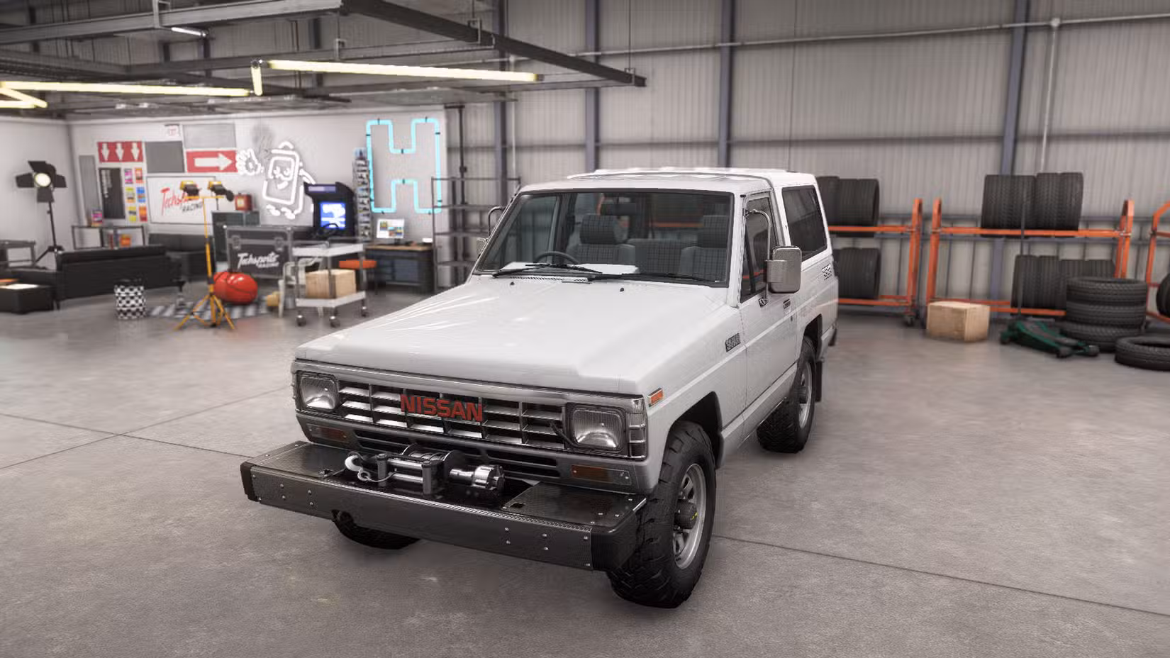 Uma captura de tela do Forza Horizon 6 mostrando o Nissan Safari