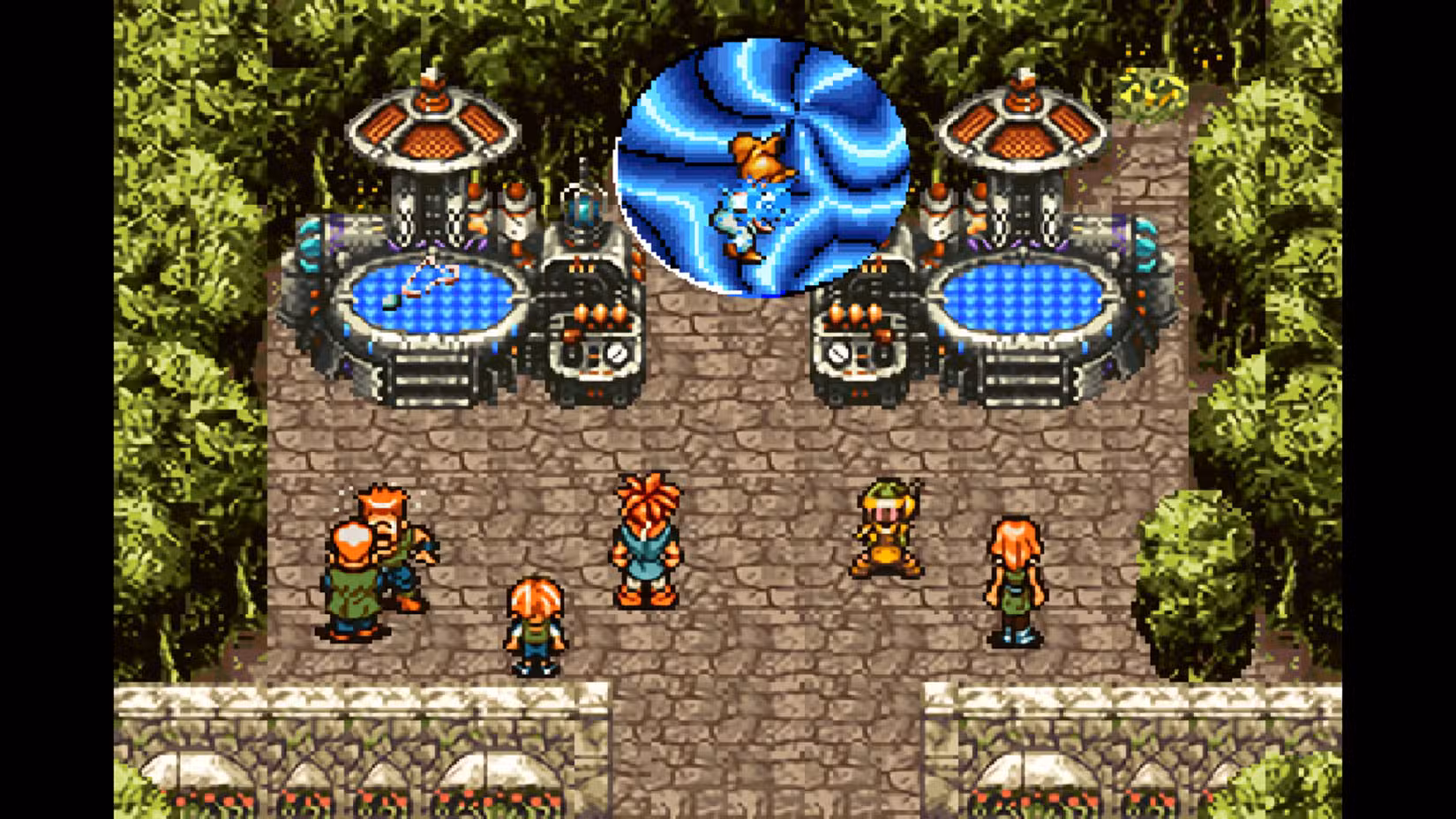 Uma captura de tela da abertura do Chrono Trigger