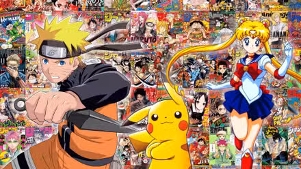 shonen como Naruo, shojo como Sailor Moon e kodomomuke como Pokémon