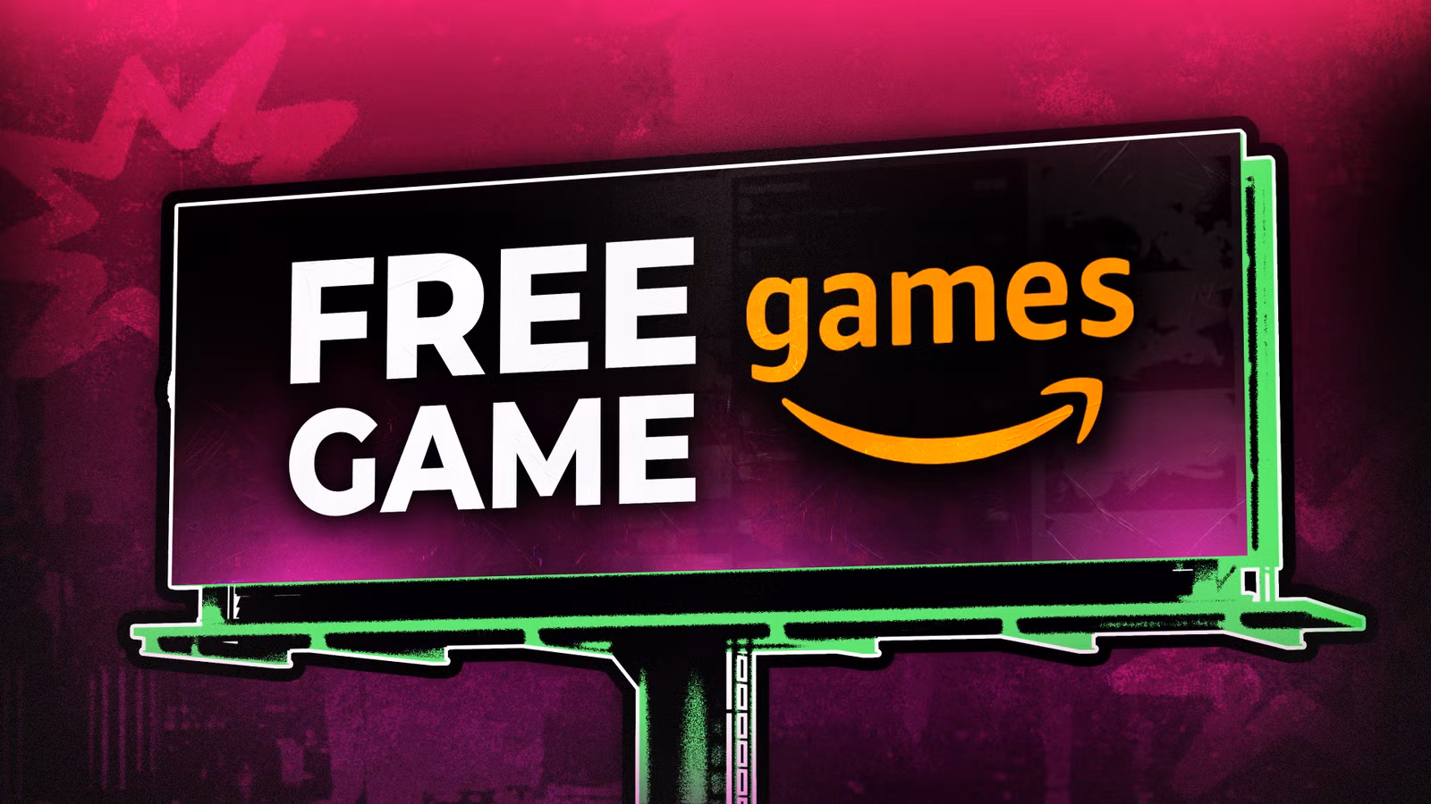 Banner de venda de jogos grátis - Amazon Games