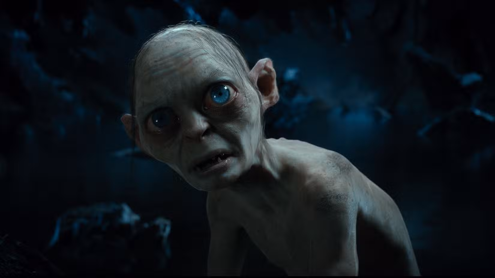 Gollum como ele aparece em O Hobbit: Uma Jornada Inesperada
