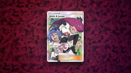 Cartão Pokémon Jessie e James.